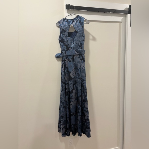 Alex Evenings Navy Floral A Line Mother of the Groom/Bride Dress - Picture 6 of 10